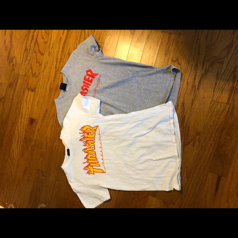 2 thrasher shirts